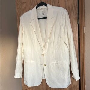 Off-White Linen Blazer